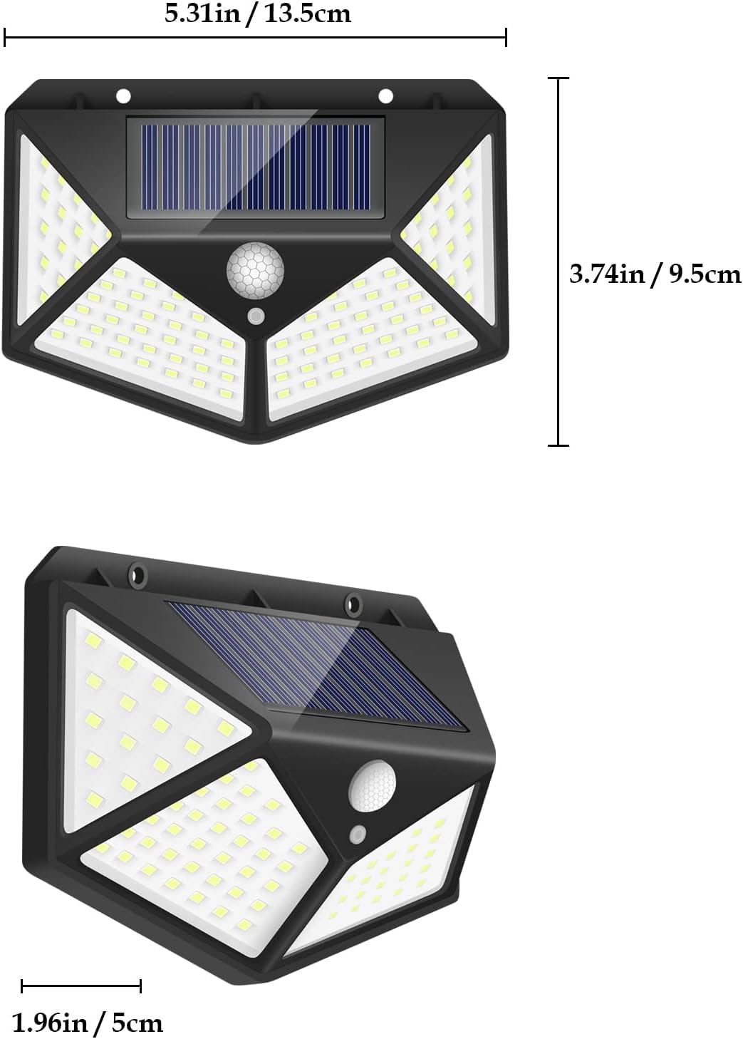 Solar LED Outdoor Wall Light with Motion Sensor – Waterproof Garden Lighting