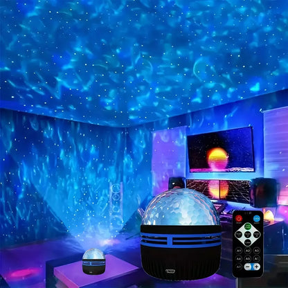LED Ocean Wave Starry Sky Projector Lamp