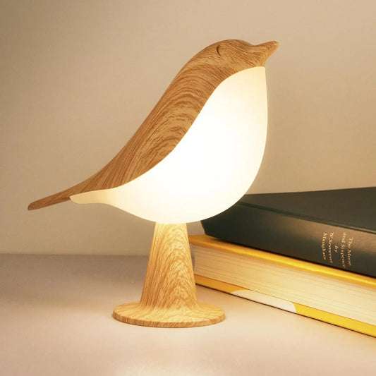 Rechargeable Bird Night Lamp – Touch Control Dimmable LED Bedside Light