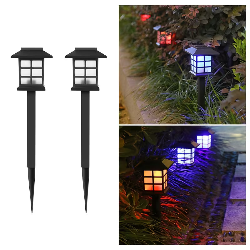 Bloomfield Solar Garden Lanterns – Soft Pathway Glow (2-Pack)