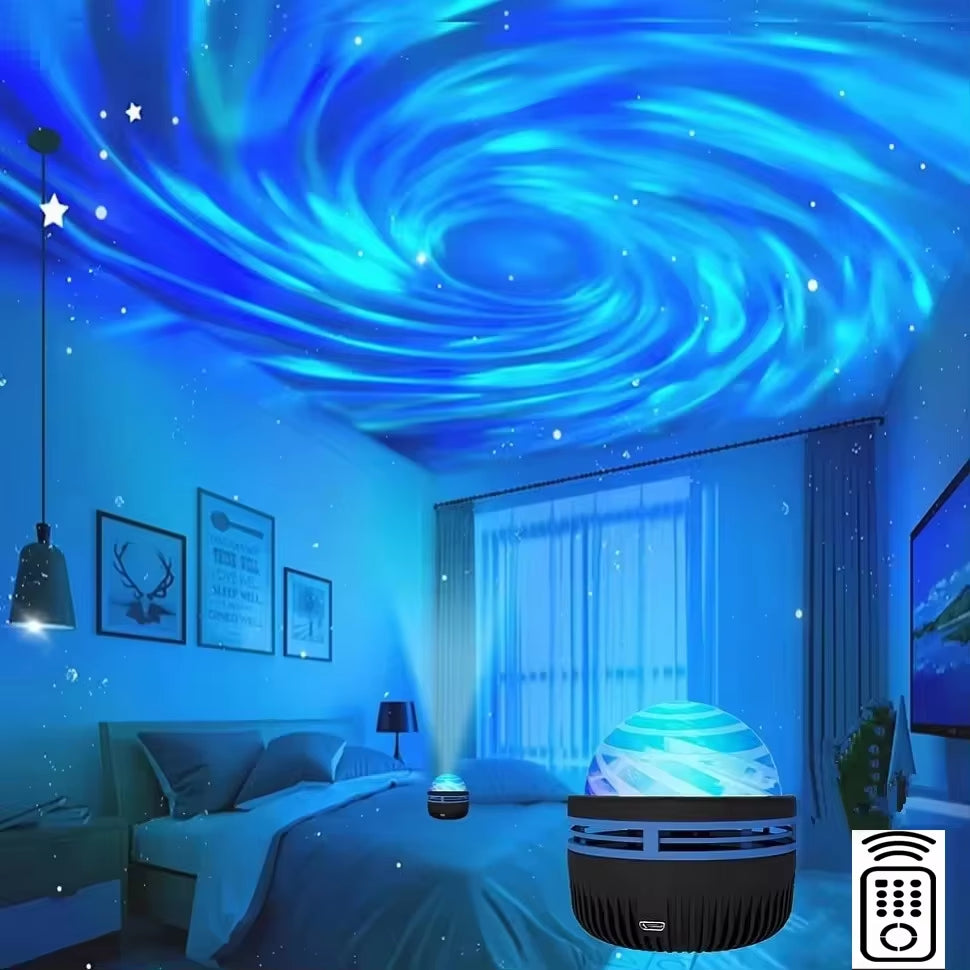 LED Ocean Wave Starry Sky Projector Lamp