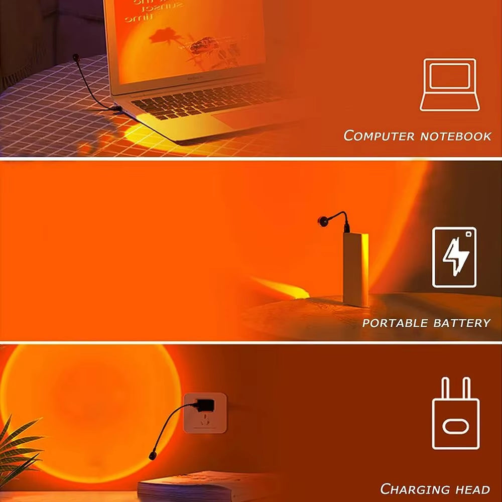 Sunset Glow Lamp – USB Ambient Projection Light